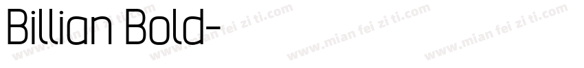 Billian Bold字体转换